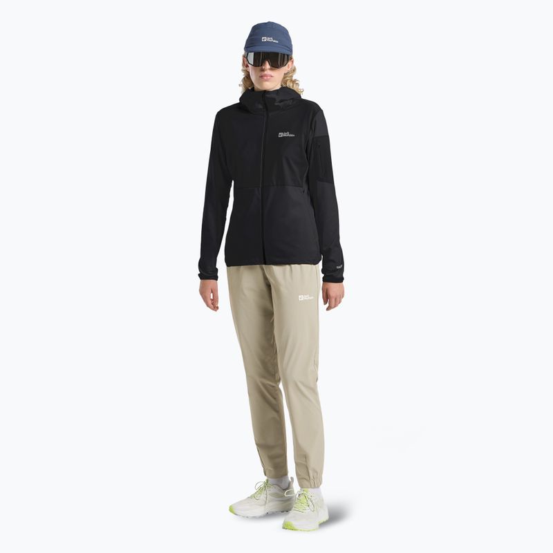 Dámska fleecová mikina Jack Wolfskin Prelight Trail Hoody black 2