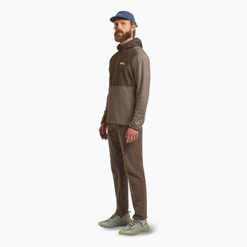 Pánska mikina Jack Wolfskin Prelight Trail Hoody cold coffee 2