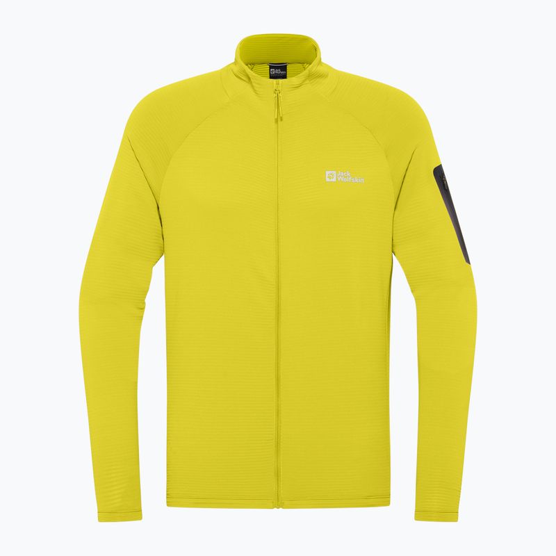 Pánska mikinaJack Wolfskin Prelight Full Zip chartreuse 7