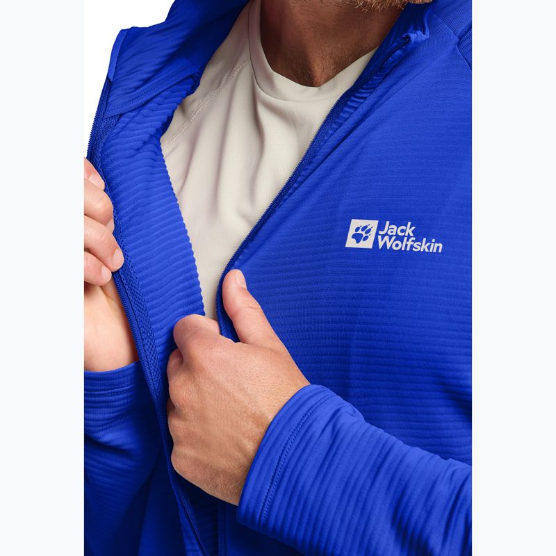 Pánska mikina Jack Wolfskin Prelight Full Zip vibrant blue 5