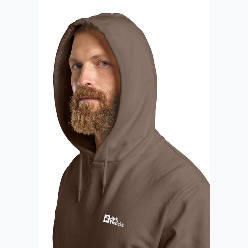 Pánska mikina Jack Wolfskin Essential Hoodie cold coffee 4