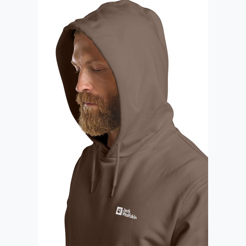 Pánska mikina Jack Wolfskin Essential Hoodie cold coffee 5
