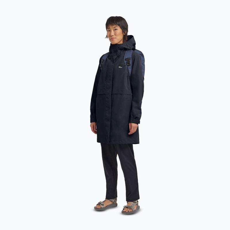 Dámsky kabát do dažďa Jack Wolfskin Terraview 2L dark navy 2