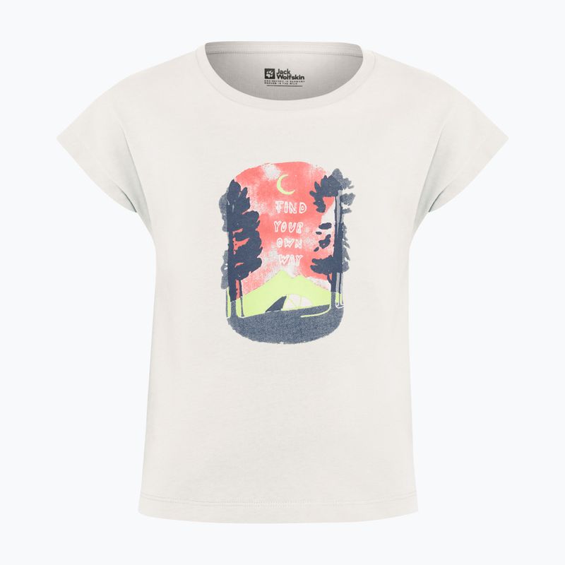 Detské tričko Jack Wolfskin Graphic print cotton white 4