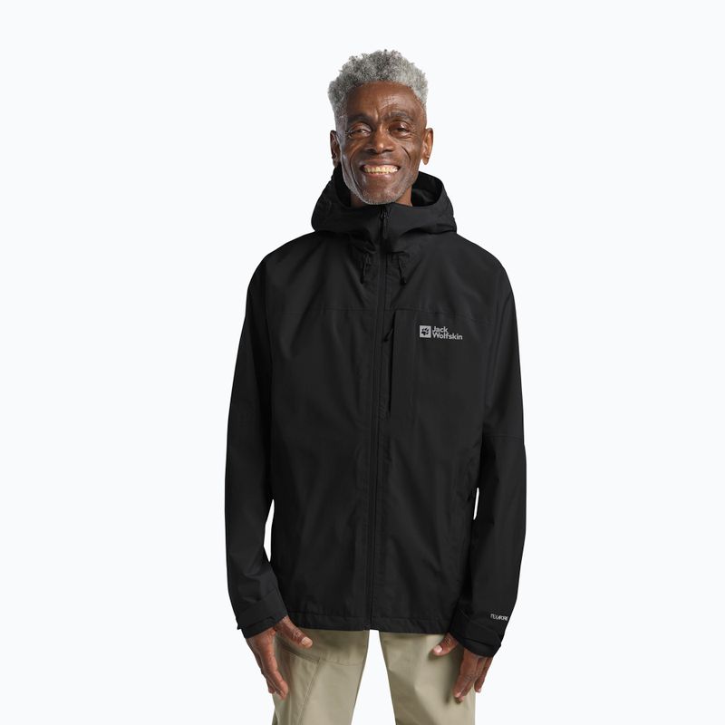 Pánska bunda do dažďa Jack Wolfskin Tempest 2l black