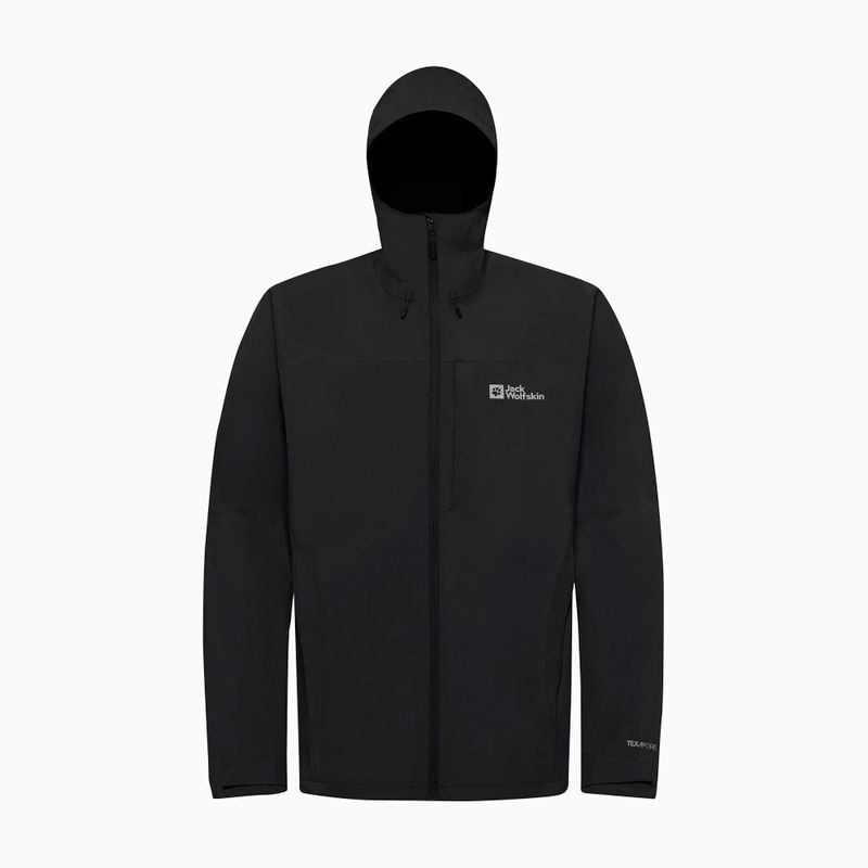 Pánska bunda do dažďa Jack Wolfskin Tempest 2l black 9