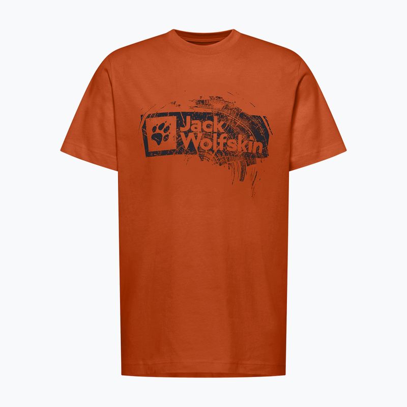 Pánske tričko Jack Wolfskin Jack Wolfskin Brand T burnt orange 5