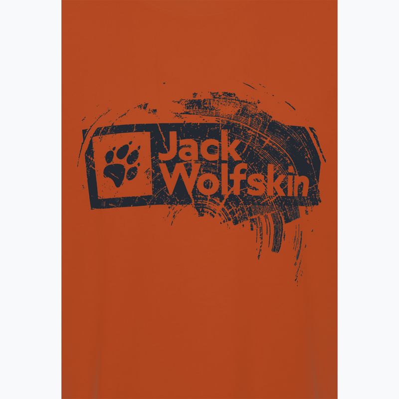 Pánske tričko Jack Wolfskin Jack Wolfskin Brand T burnt orange 7