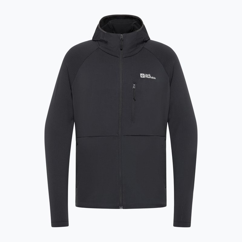 Pánska fleecová mikina Jack Wolfskin Kolbenberg s kapucňou a celozipsom Phantom 8