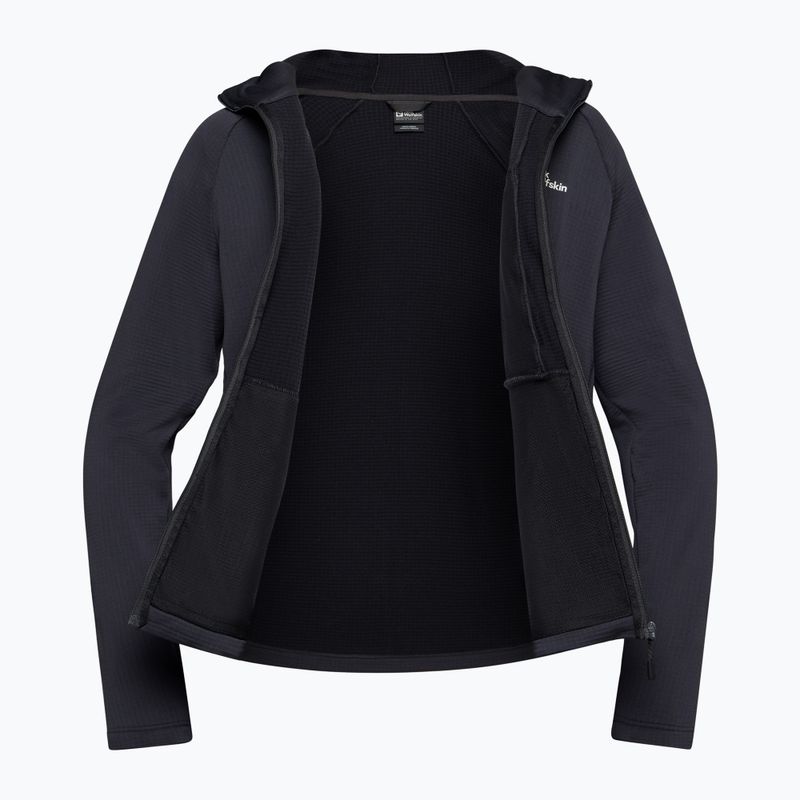 Pánska fleecová mikina Jack Wolfskin Kolbenberg s kapucňou a celozipsom Phantom 11