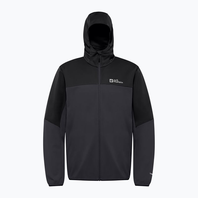 Pánska softshellová bunda Jack Wolfskin Feldberg Hoody phantom 4