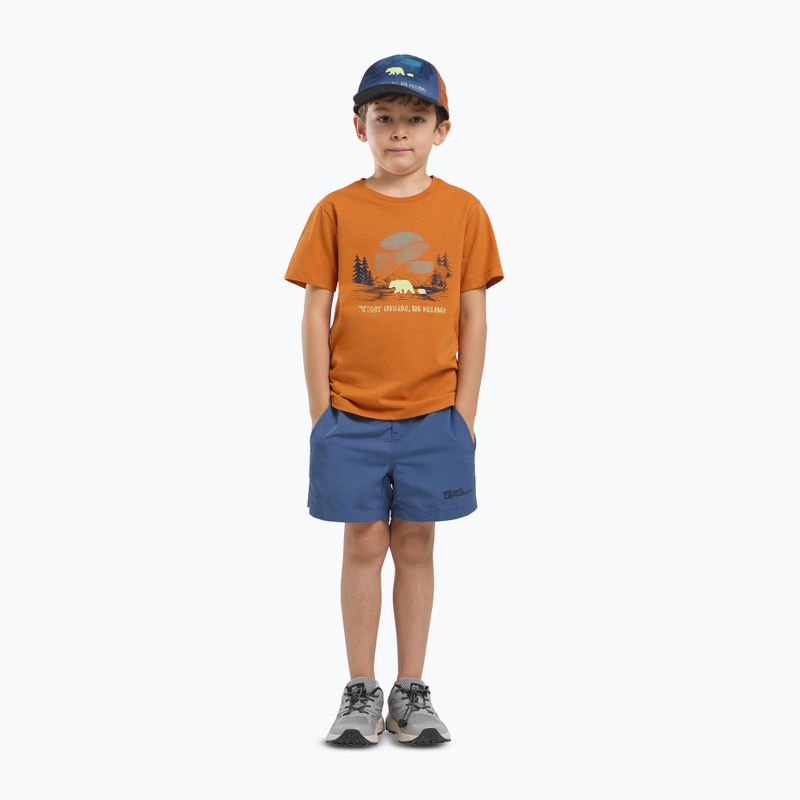 Detské tričko Jack Wolfskin Graphic Cotton T print soft amber 2