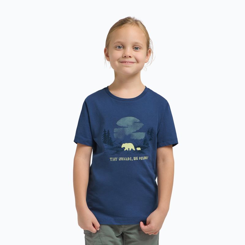 Detské tričko Jack Wolfskin Graphic Cotton T print evening sky