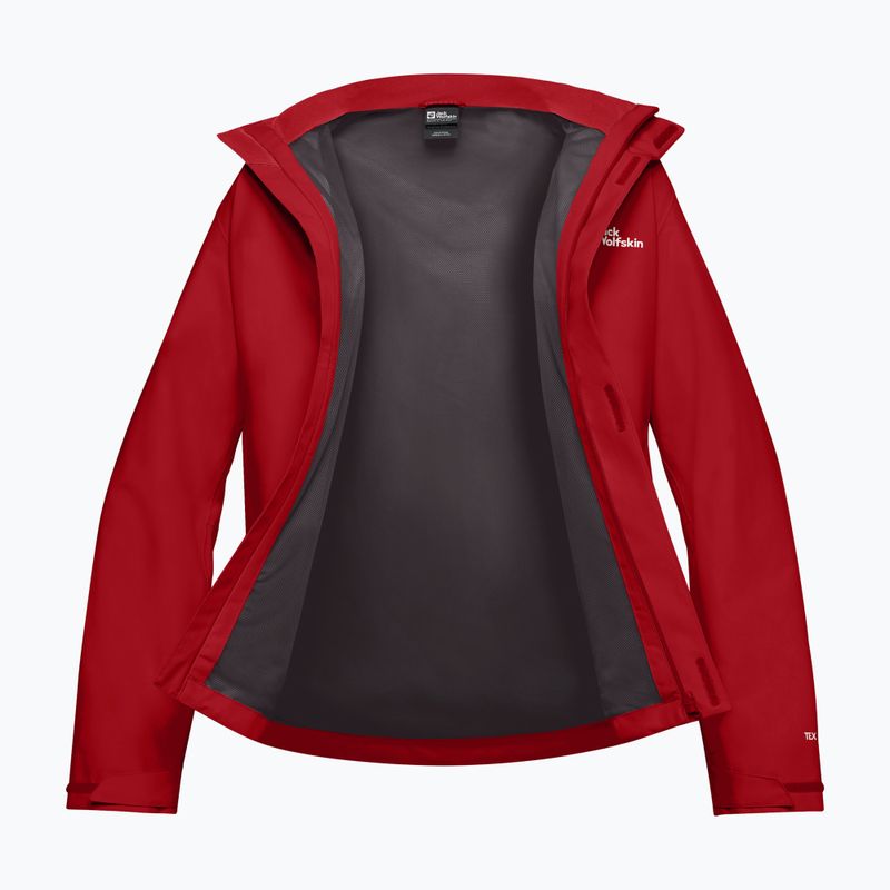 Pánska bunda do dažďa Jack Wolfskin Trailtime 2L adrenaline red 9