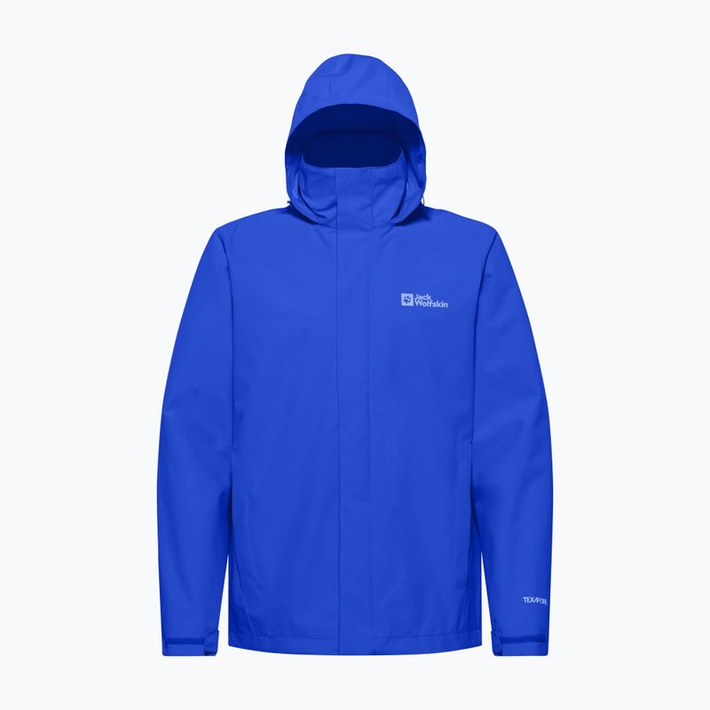 Pánska bunda do dažďa Jack Wolfskin Trailtime 2L vibrant blue 10