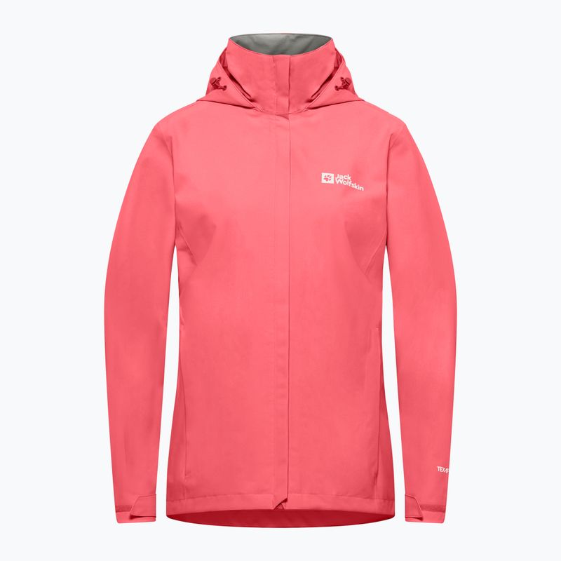 Dámska bunda do dažďa Jack Wolfskin Trailtime 2L sunset coral 8