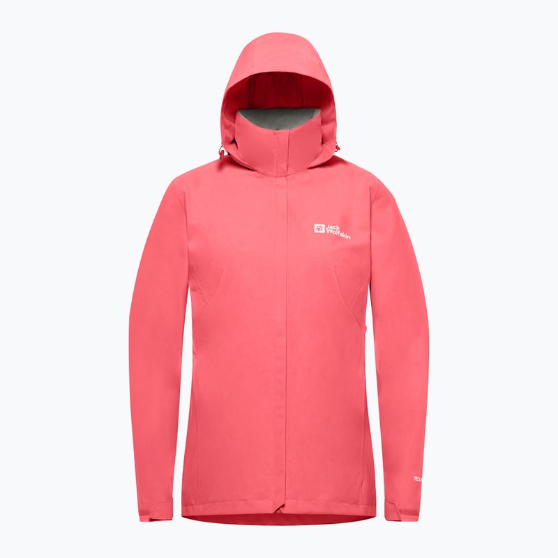 Dámska bunda do dažďa Jack Wolfskin Trailtime 2L sunset coral 9