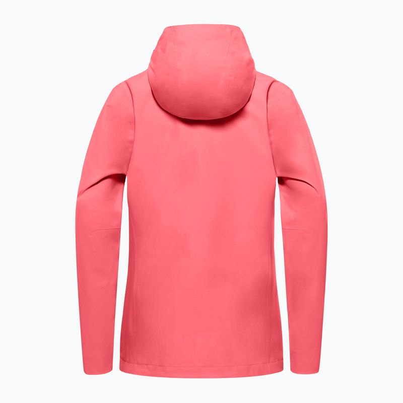 Dámska bunda do dažďa Jack Wolfskin Trailtime 2L sunset coral 10