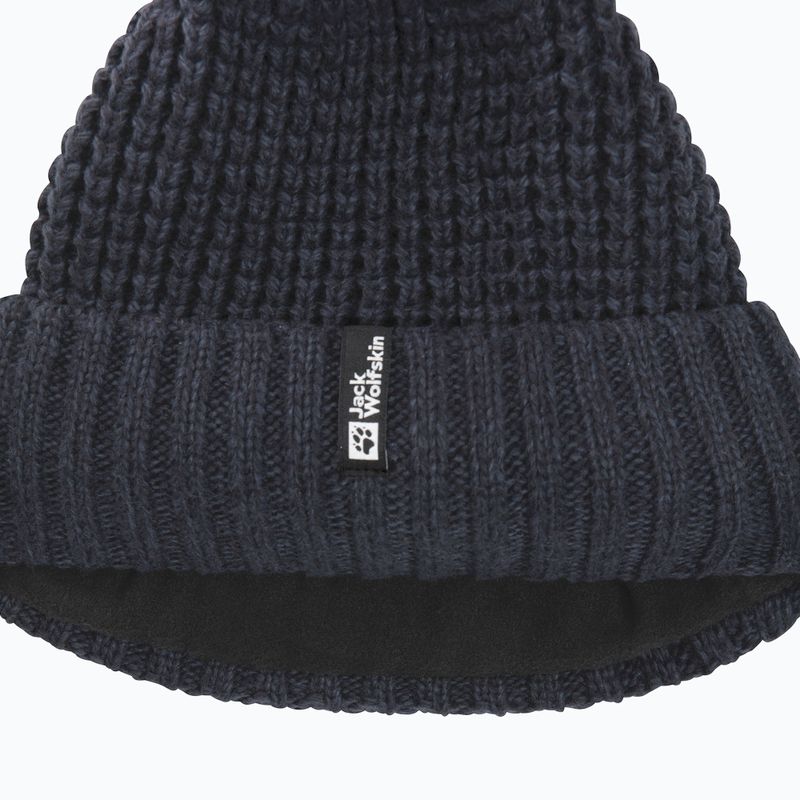Dámska zimná čiapka Jack Wolfskin Medley Knit Beanie dark navy 3