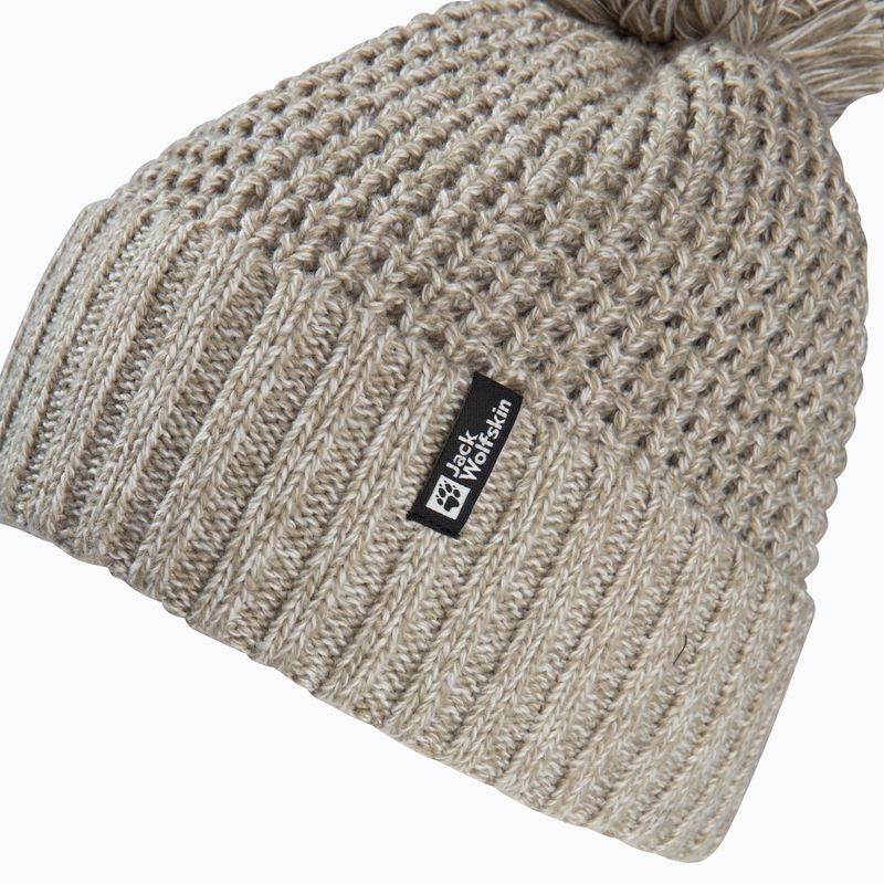 Dámska zimná čiapka Jack Wolfskin Medley Knit Beanie linen 2