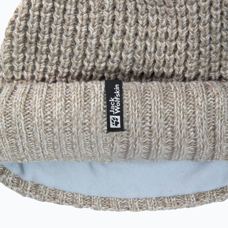 Dámska zimná čiapka Jack Wolfskin Medley Knit Beanie linen 3