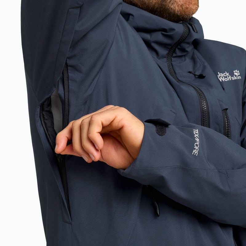 Pánska lyžiarska bunda Jack Wolfskin Flowline Pro 2L Ins midnight sky 7