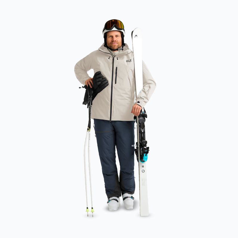 Pánska lyžiarska bunda Jack Wolfskin Flowline Pro 2L Ins pale sand 2