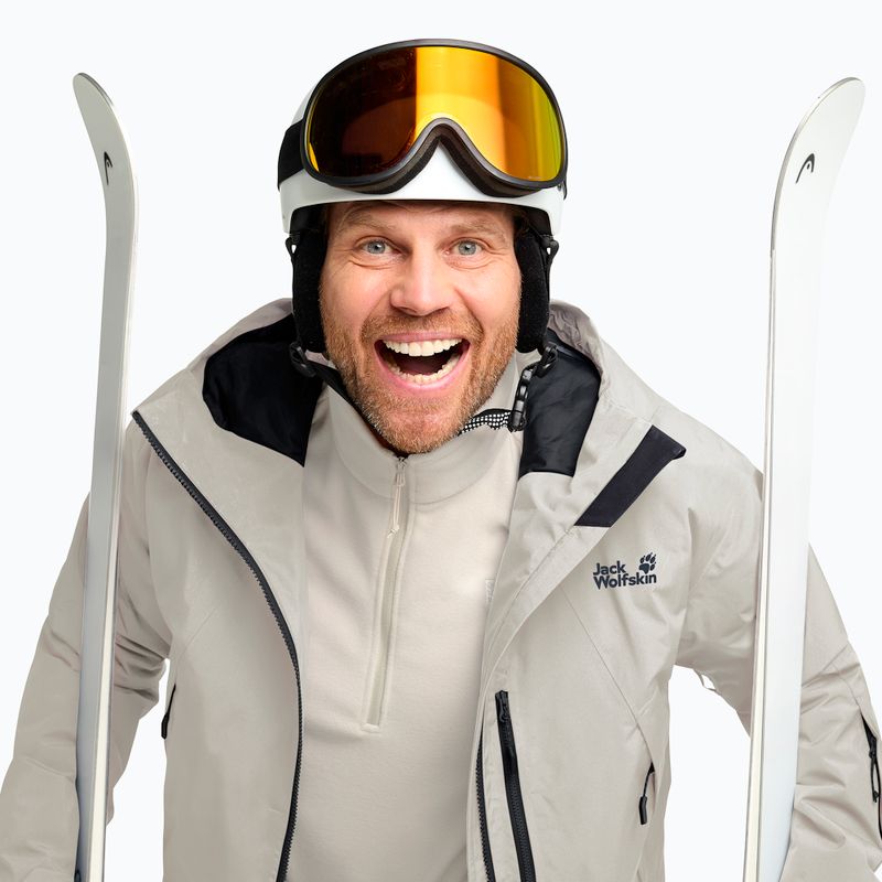Pánska lyžiarska bunda Jack Wolfskin Flowline Pro 2L Ins pale sand 4