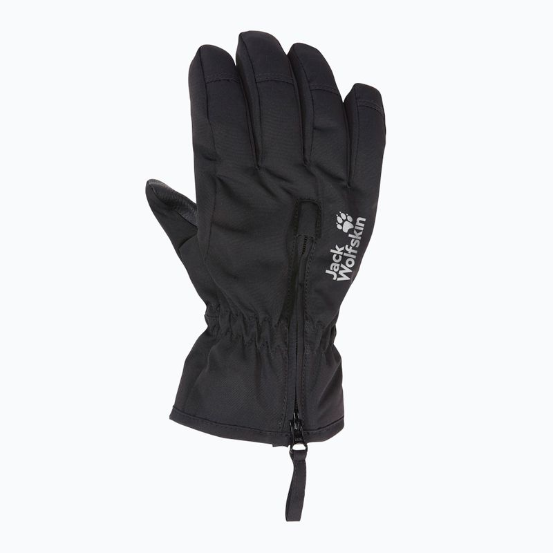Detské trekingové rukavice Jack Wolfskin Easy Zip black 2