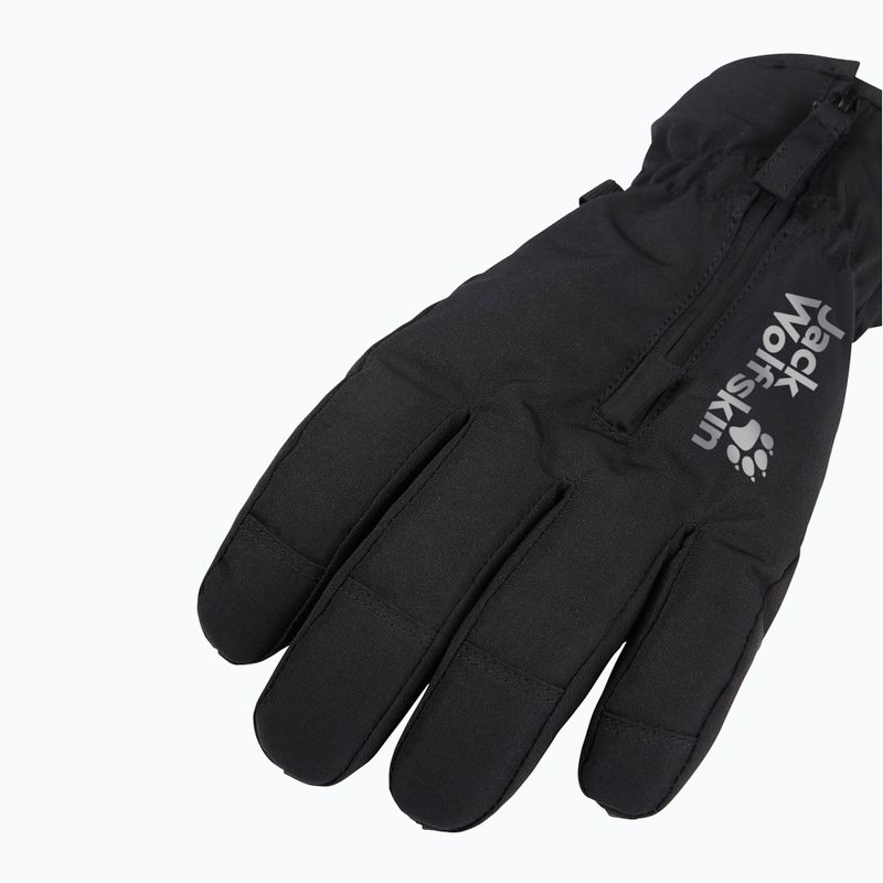 Detské trekingové rukavice Jack Wolfskin Easy Zip black 4