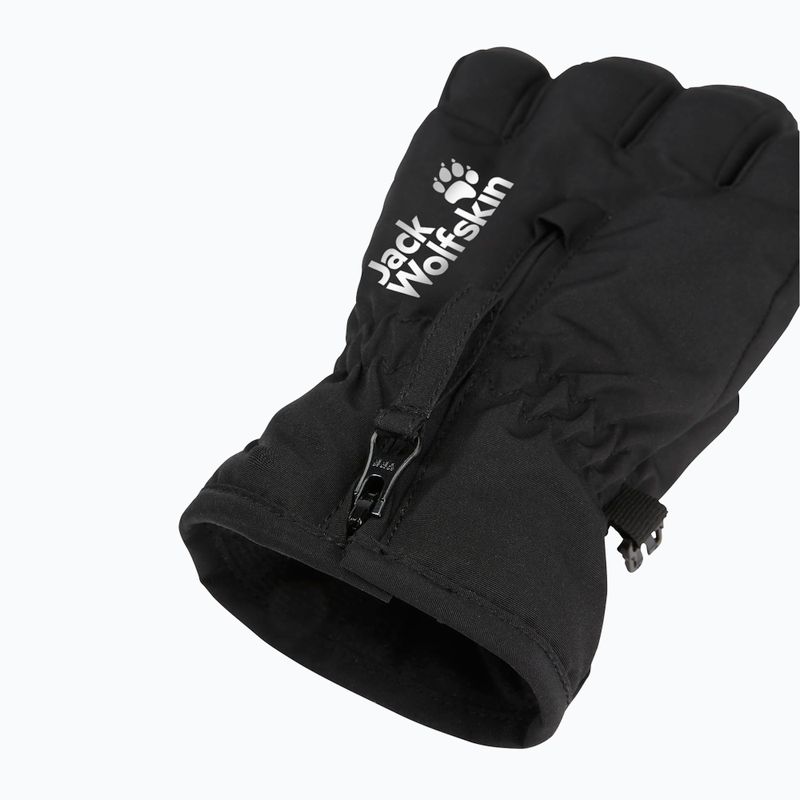 Detské trekingové rukavice Jack Wolfskin Easy Zip black 5