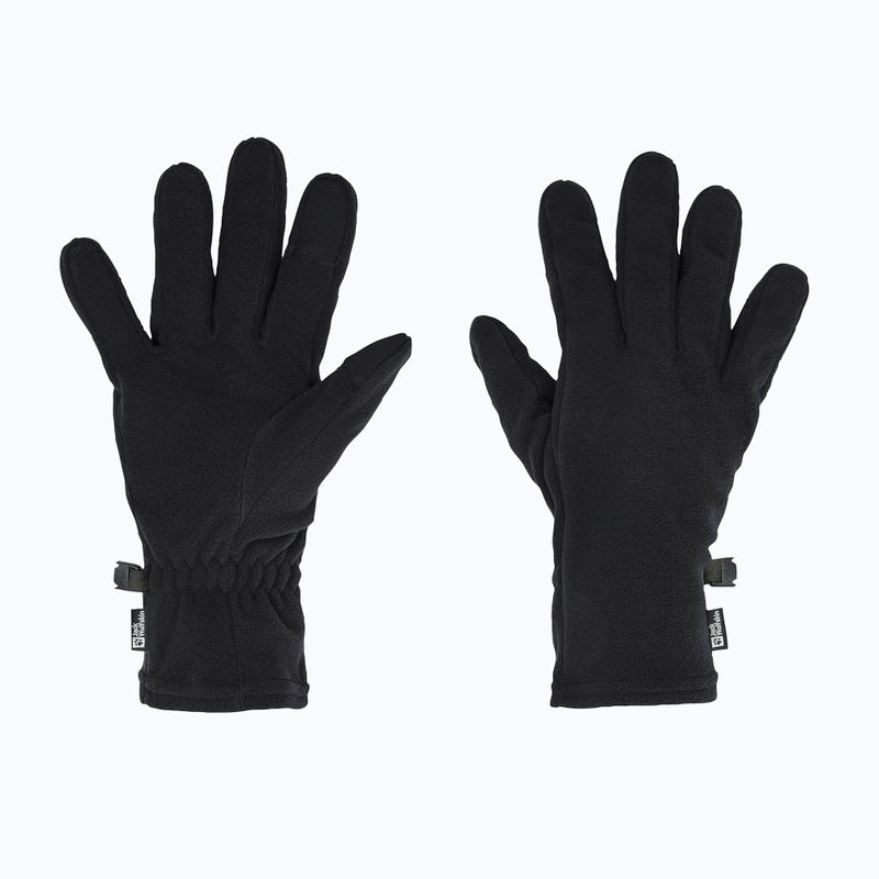 Trekingové rukavice Jack Wolfskin Real Stuff black 2