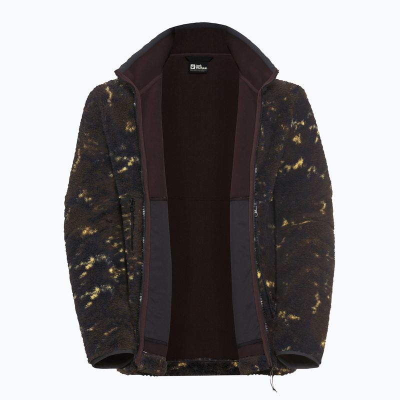 Pánska trekingová mikina Jack Wolfskin Stone Lite Aop lichen peat 9