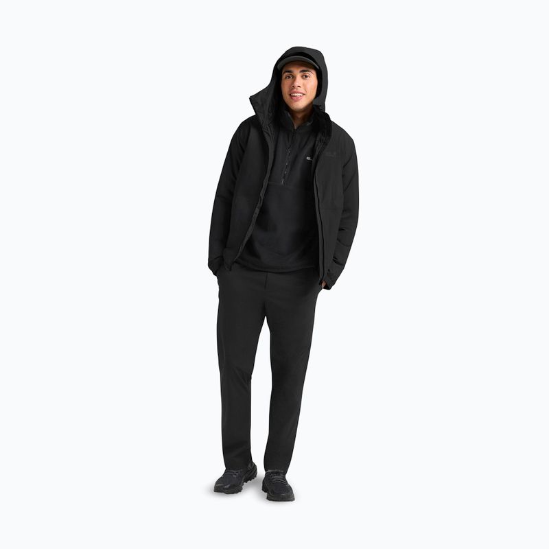 Pánska bunda do dažďa  Jack Wolfskin Pamir black 2