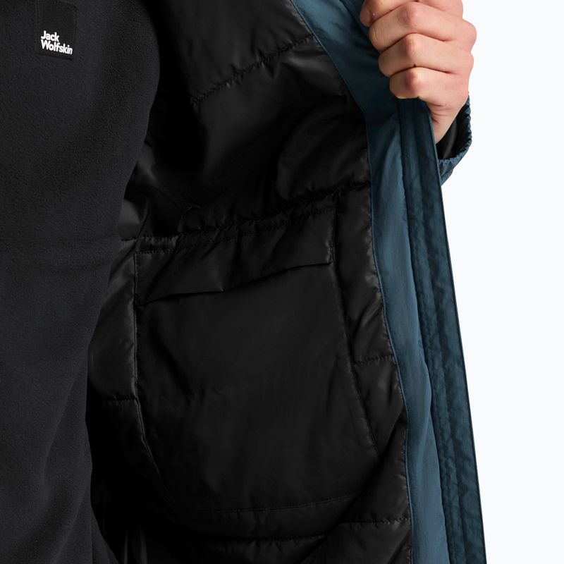 Pánska bunda do dažďa  Jack Wolfskin Pamir aluminium blue 6