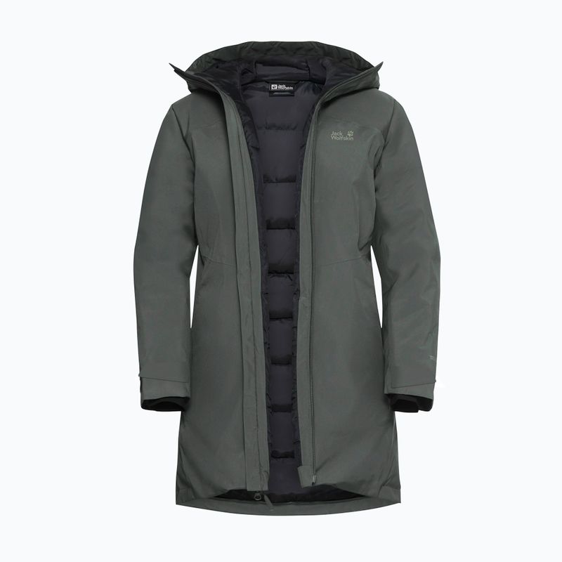 Dámska bunda do dažďa Jack Wolfskin Icecape 2L Down Ins Rds slate green 9
