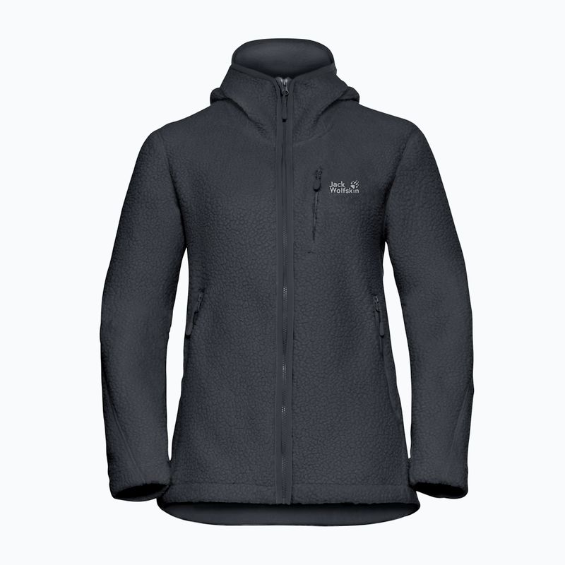 Damska polarowa bluza Jack Wolfskin Cradle Mountain Pile Full Zip phantom 7