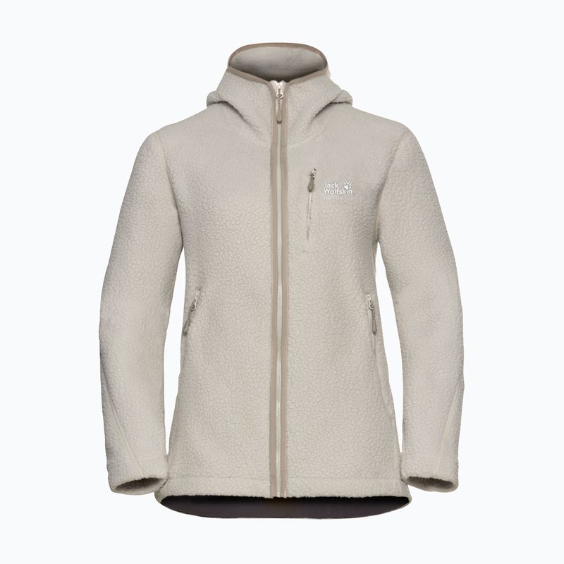 Dámská fleecová mikina Jack Wolfskin Cradle Mountain Pile Full Zip pale sand 7