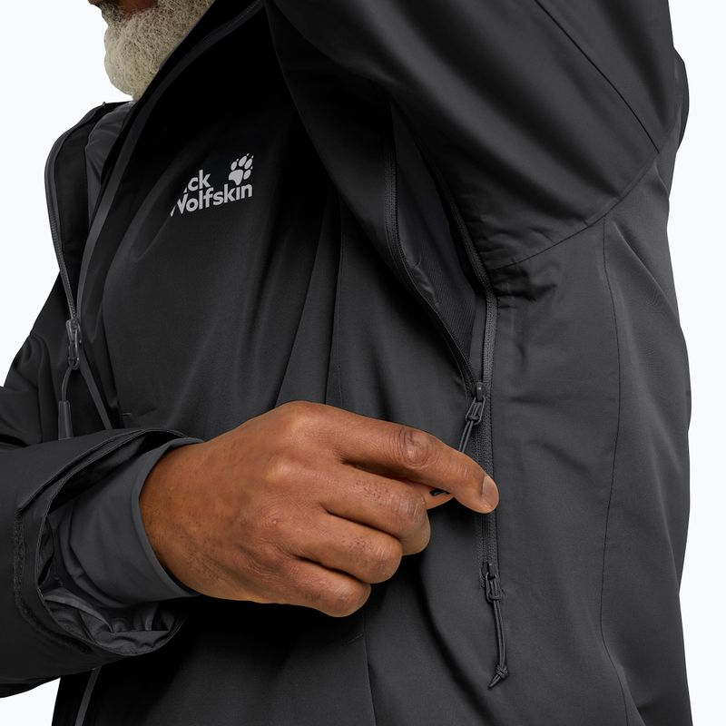 Pánska bunda do dažďa  Jack Wolfskin Icecape 2L Down Ins Rds black 4