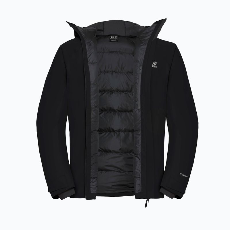 Pánska bunda do dažďa  Jack Wolfskin Icecape 2L Down Ins Rds black 9