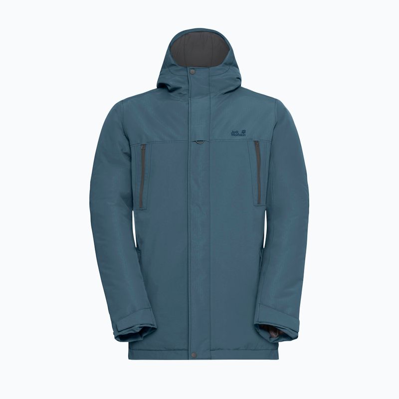 Pánska zateplená bunda Jack Wolfskin Glacier Shield aluminium blue 7