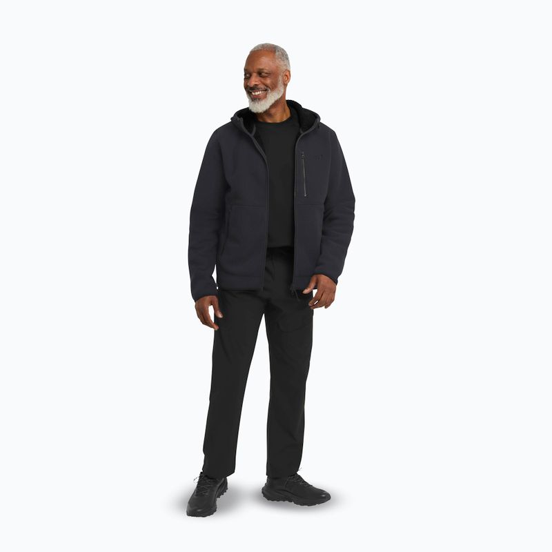 Pánska trekingová mikina Jack Wolfskin Lake Ridge Hooded black 2