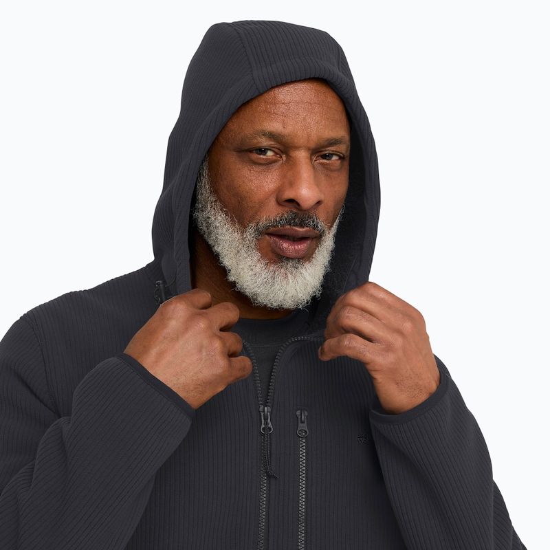 Pánska trekingová mikina Jack Wolfskin Lake Ridge Hooded black 4