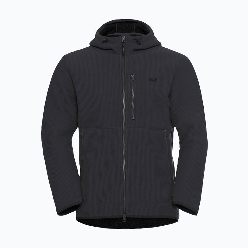 Pánska trekingová mikina Jack Wolfskin Lake Ridge Hooded black 7