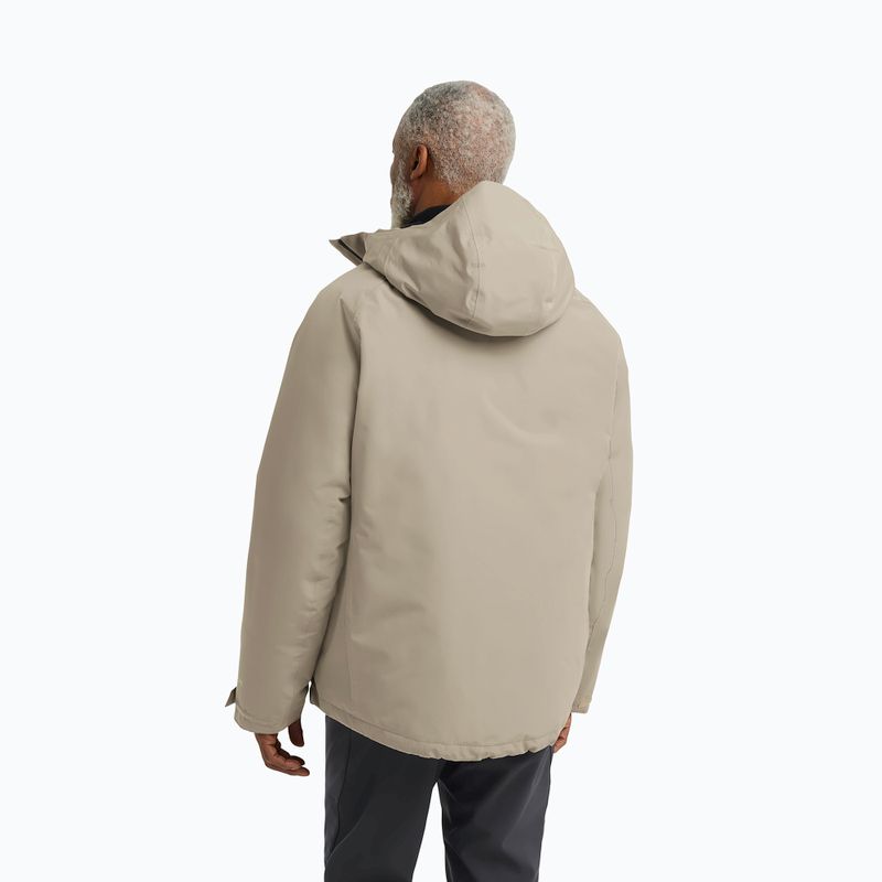Pánska bunda do dažďa  Jack Wolfskin Icecape 2L Down Ins Rds linen 3