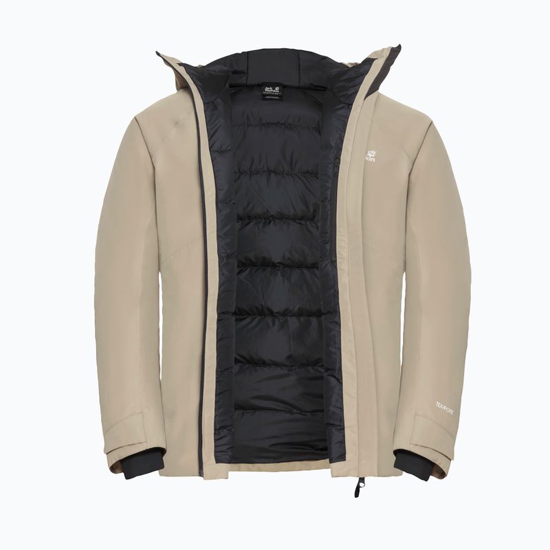 Pánska bunda do dažďa  Jack Wolfskin Icecape 2L Down Ins Rds linen 9