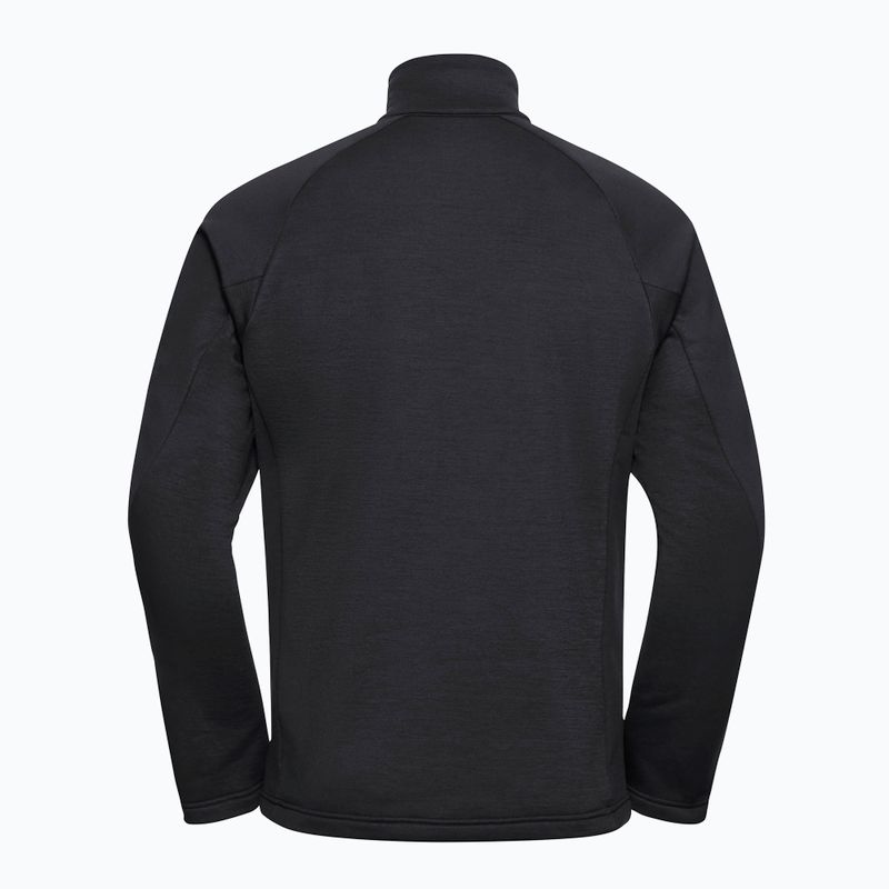 Pánska trekingová mikina Jack Wolfskin Peak District Full Zip black 8