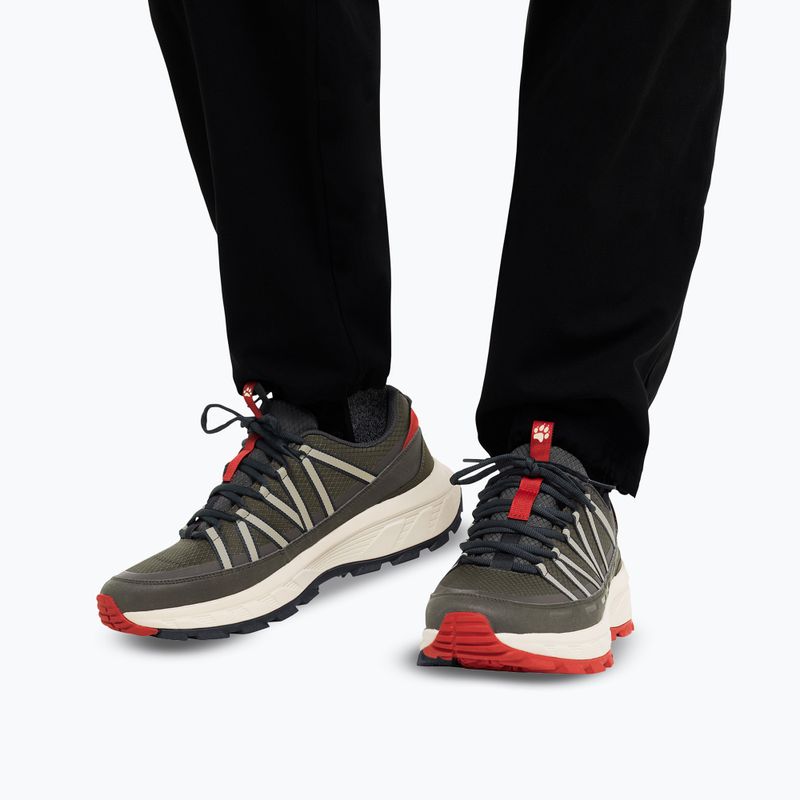 Pánske turistické topánky Jack Wolfskin Wild Hike Texapore Low obsidian moss 4