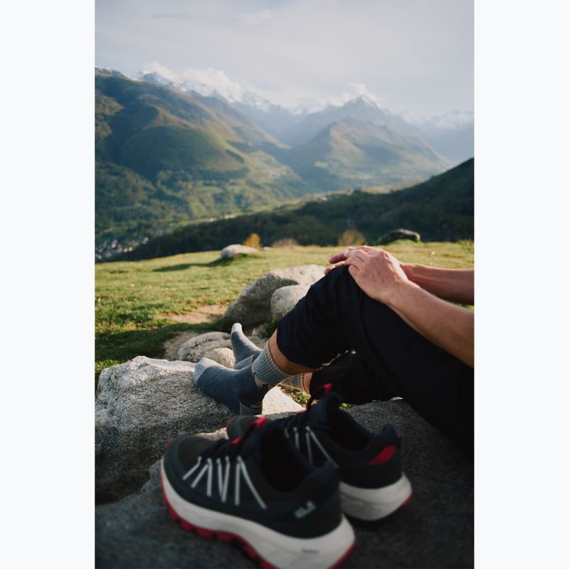 Pánske turistické topánky Jack Wolfskin Wild Hike Texapore Low obsidian moss 8