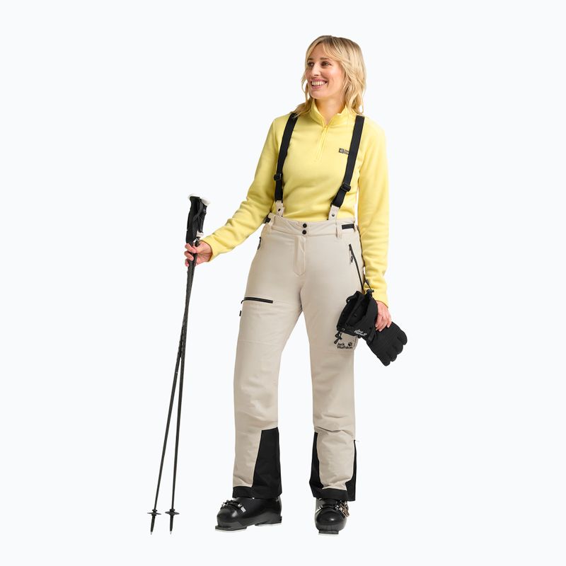 Dámske lyžiarske nohavice Jack Wolfskin Flowline Pro 2L Ins pale sand 2